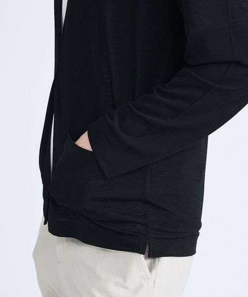 ABAHOUSE / アバハウス カーディガン・ボレロ | 【定番/シアー素材】ストレッチ カノコ ワンボタン カーディガン | 詳細13