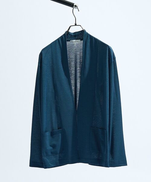 ABAHOUSE / アバハウス カーディガン・ボレロ | 【定番/シアー素材】ストレッチ カノコ ワンボタン カーディガン | 詳細28