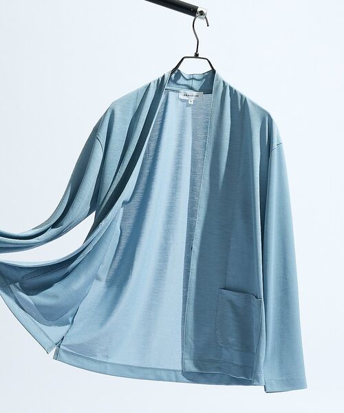 ABAHOUSE / アバハウス カーディガン・ボレロ | 【定番/シアー素材】ストレッチ カノコ ワンボタン カーディガン（その他）