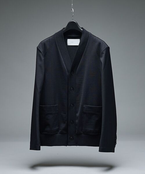 ABAHOUSE / アバハウス カーディガン・ボレロ | セットアップ対応【i`m here/アイムヒアー】DOCKING CARDIGA（ブラック）