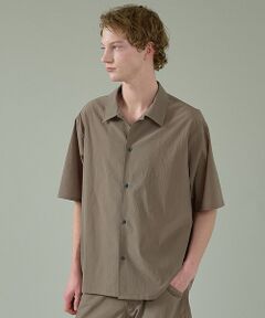 ABAHOUSE / アバハウス シャツ・ブラウス | 【セットアップ対応】ドットエアー オープンカラーシャツ / オーバーサイズ【予約