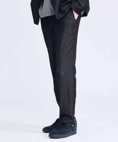 ABAHOUSE / アバハウス パンツ | 【セットアップ対応】デニムライクツイル テーパード イージーパンツ