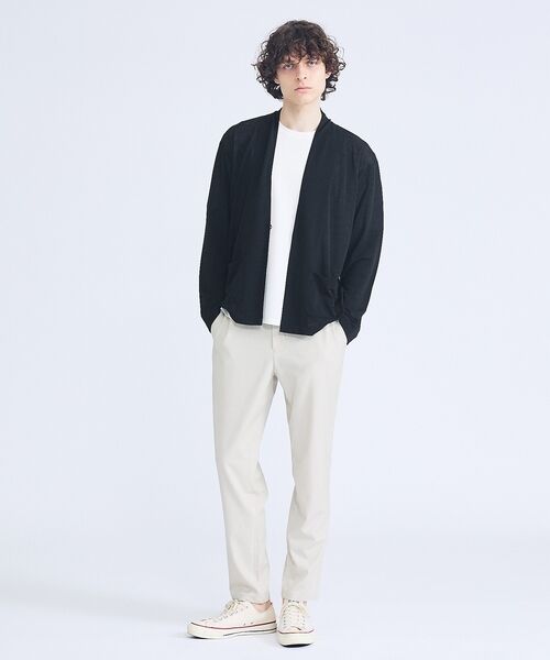 ABAHOUSE / アバハウス パンツ | 【セットアップ対応】デニムライクツイル テーパード イージーパンツ | 詳細1