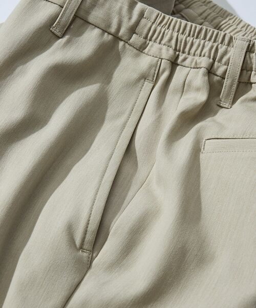 ABAHOUSE / アバハウス パンツ | 【セットアップ対応】デニムライクツイル テーパード イージーパンツ | 詳細6