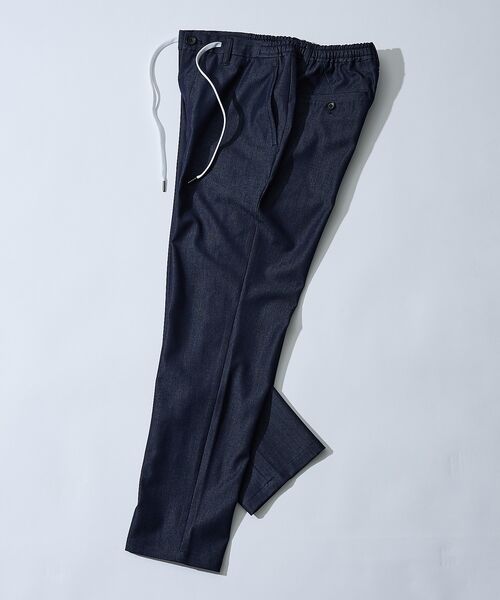 ABAHOUSE / アバハウス パンツ | 【セットアップ対応】デニムライクツイル テーパード イージーパンツ | 詳細16
