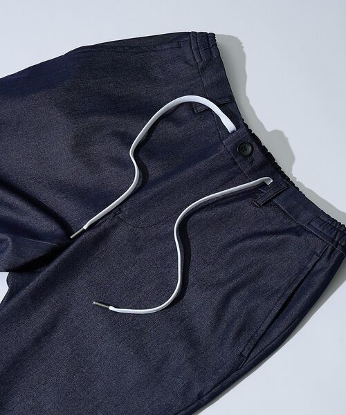 ABAHOUSE / アバハウス パンツ | 【セットアップ対応】デニムライクツイル テーパード イージーパンツ | 詳細17