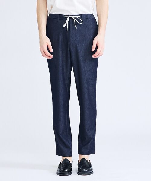 ABAHOUSE / アバハウス パンツ | 【セットアップ対応】デニムライクツイル テーパード イージーパンツ | 詳細18