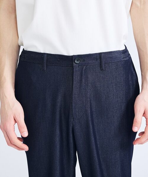 ABAHOUSE / アバハウス パンツ | 【セットアップ対応】デニムライクツイル テーパード イージーパンツ | 詳細23