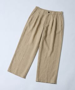 ABAHOUSE / アバハウス パンツ | リネンブレンド 2タック イージーワイドスラックス / ワイドパンツ【予約】