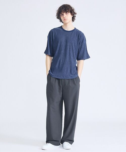 ABAHOUSE / アバハウス パンツ | リネンブレンド 2タック イージーワイドスラックス / ワイドパンツ【予約】 | 詳細13