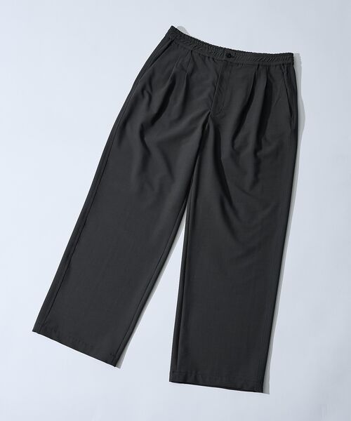 ABAHOUSE / アバハウス パンツ | リネンブレンド 2タック イージーワイドスラックス / ワイドパンツ【予約】 | 詳細3
