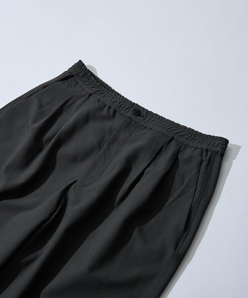 ABAHOUSE / アバハウス パンツ | リネンブレンド 2タック イージーワイドスラックス / ワイドパンツ【予約】 | 詳細5