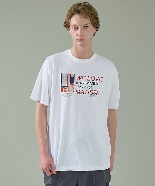 ABAHOUSE / アバハウス Tシャツ | 【Henri Matisse / アンリ・マティス】アートポスター グラフィック（ホワイト）