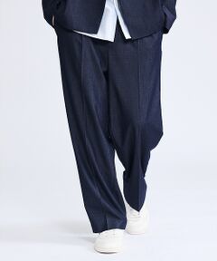 ABAHOUSE / アバハウス パンツ | 【セットアップ対応】デニムライクツイル ワイド イージーパンツ