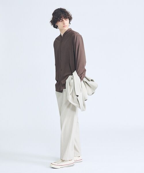 ABAHOUSE / アバハウス パンツ | 【セットアップ対応】デニムライクツイル ワイド イージーパンツ | 詳細17