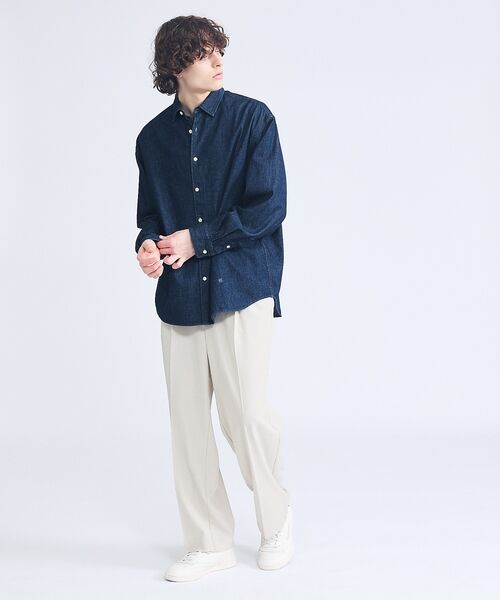 ABAHOUSE / アバハウス パンツ | 【セットアップ対応】デニムライクツイル ワイド イージーパンツ | 詳細20