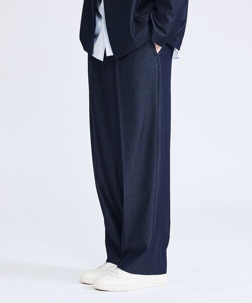 ABAHOUSE / アバハウス パンツ | 【セットアップ対応】デニムライクツイル ワイド イージーパンツ | 詳細29
