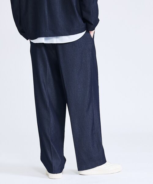 ABAHOUSE / アバハウス パンツ | 【セットアップ対応】デニムライクツイル ワイド イージーパンツ | 詳細30