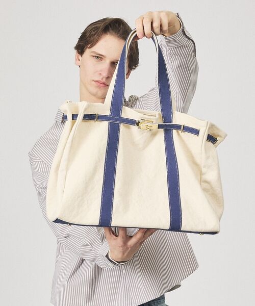 ABAHOUSE / アバハウス トートバッグ | キャンバス ベルトトートバッグ / Lサイズ / ユニセックス【CHIMÈRE/ | 詳細19