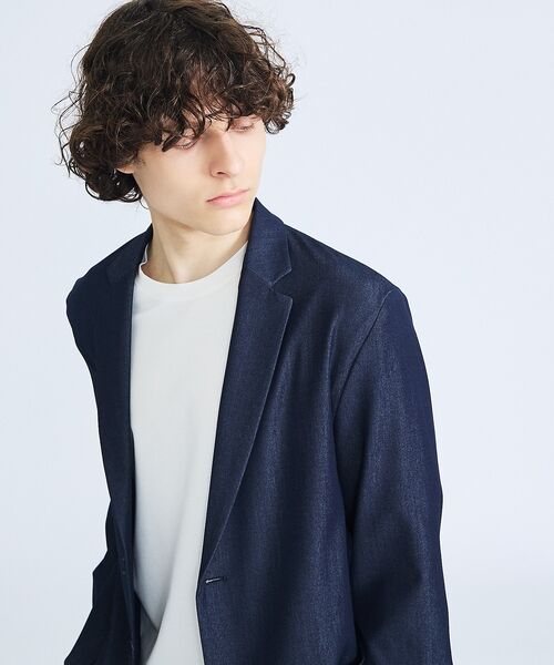 ABAHOUSE / アバハウス テーラードジャケット | 【セットアップ対応】デニムライクツイル シングルジャケット | 詳細21