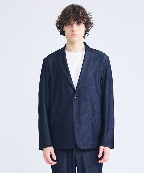 ABAHOUSE / アバハウス テーラードジャケット | 【セットアップ対応】デニムライクツイル シングルジャケット | 詳細15