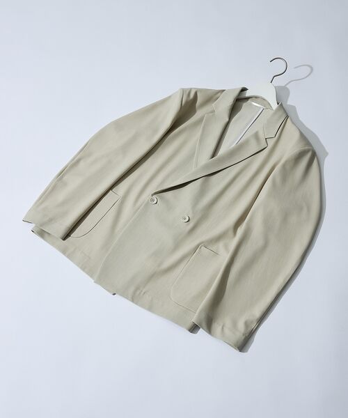 ABAHOUSE / アバハウス テーラードジャケット | 【セットアップ対応】デニムライクツイル ダブルジャケット | 詳細2