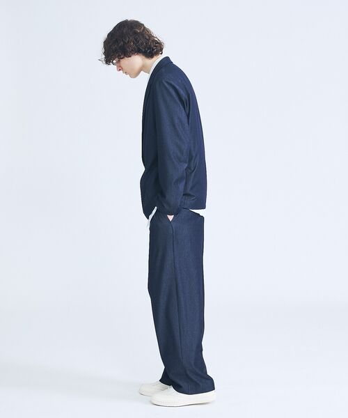ABAHOUSE / アバハウス テーラードジャケット | 【セットアップ対応】デニムライクツイル ダブルジャケット | 詳細26