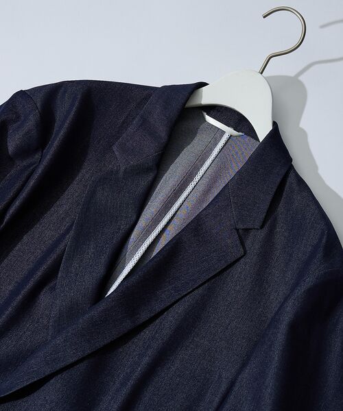 ABAHOUSE / アバハウス テーラードジャケット | 【セットアップ対応】デニムライクツイル ダブルジャケット | 詳細18