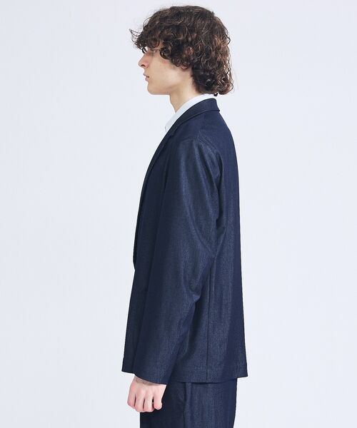 ABAHOUSE / アバハウス テーラードジャケット | 【セットアップ対応】デニムライクツイル ダブルジャケット | 詳細20