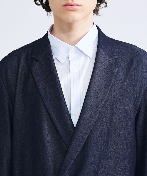 ABAHOUSE / アバハウス テーラードジャケット | 【セットアップ対応】デニムライクツイル ダブルジャケット | 詳細22