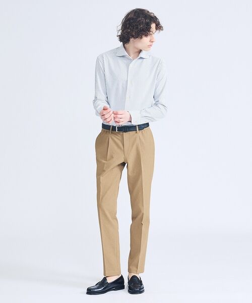 ABAHOUSE / アバハウス シャツ・ブラウス | 【ON/OFF兼用】ストライプ＆デニムライク　360°ストレッチ ワイドカラーシ | 詳細10