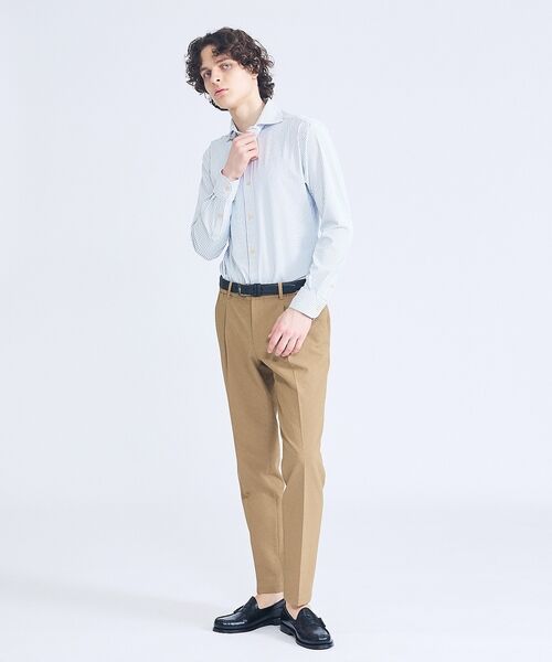 ABAHOUSE / アバハウス シャツ・ブラウス | 【ON/OFF兼用】ストライプ＆デニムライク　360°ストレッチ ワイドカラーシ | 詳細11