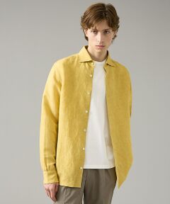 ABAHOUSE / アバハウス シャツ・ブラウス | 【BIO加工】リネンブレンド レギュラーフィットシャツ【予約】