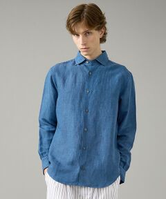 ABAHOUSE / アバハウス シャツ・ブラウス | 【BIO加工】リネンブレンド レギュラーフィットシャツ【予約】