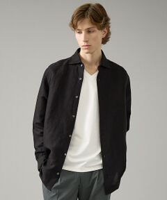 ABAHOUSE / アバハウス シャツ・ブラウス | 【BIO加工】リネンブレンド レギュラーフィットシャツ【予約】