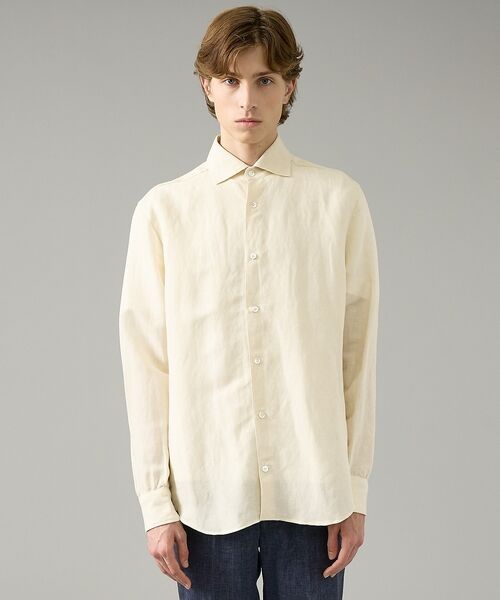 ABAHOUSE / アバハウス シャツ・ブラウス | 【BIO加工】リネンブレンド レギュラーフィットシャツ【予約】 | 詳細2
