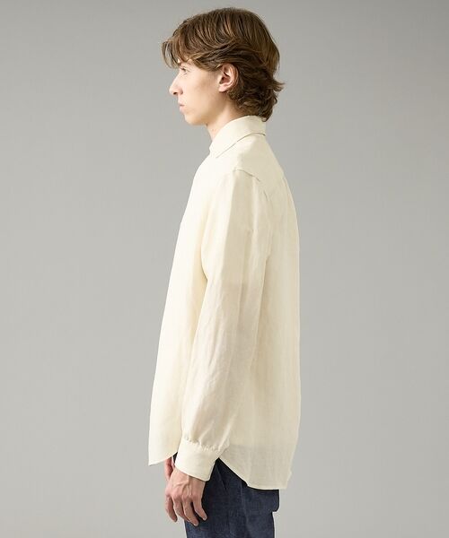 ABAHOUSE / アバハウス シャツ・ブラウス | 【BIO加工】リネンブレンド レギュラーフィットシャツ【予約】 | 詳細3