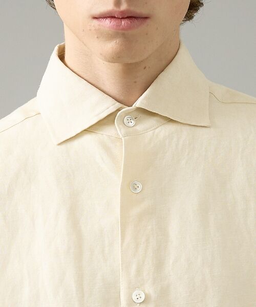 ABAHOUSE / アバハウス シャツ・ブラウス | 【BIO加工】リネンブレンド レギュラーフィットシャツ【予約】 | 詳細6