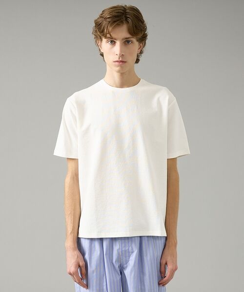 ABAHOUSE / アバハウス Tシャツ | シュリンク天竺 クルーネック半袖Tシャツ【予約】 | 詳細2