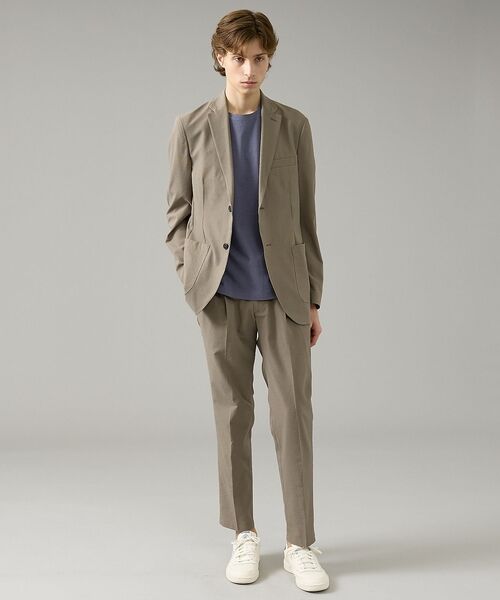 ABAHOUSE / アバハウス パンツ | 【セットアップ対応】SOLOTEX シアサッカー イージースラックス / ストレ | 詳細3