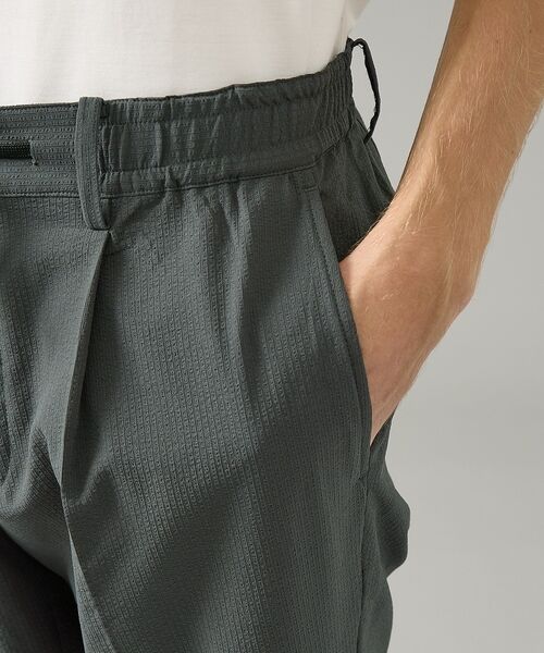 ABAHOUSE / アバハウス パンツ | 【セットアップ対応】SOLOTEX シアサッカー イージースラックス / ストレ | 詳細12