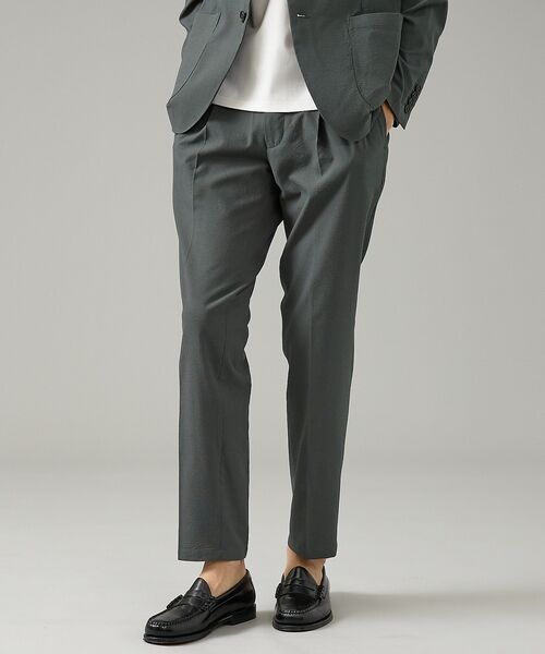 ABAHOUSE / アバハウス パンツ | 【セットアップ対応】SOLOTEX シアサッカー イージースラックス / ストレ | 詳細16