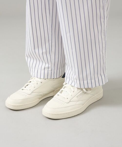 ABAHOUSE / アバハウス パンツ | ウェザークロス ストライプ イージーパンツ / ワイドパンツ【予約】 | 詳細10