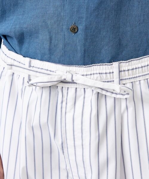 ABAHOUSE / アバハウス パンツ | ウェザークロス ストライプ イージーパンツ / ワイドパンツ【予約】 | 詳細6