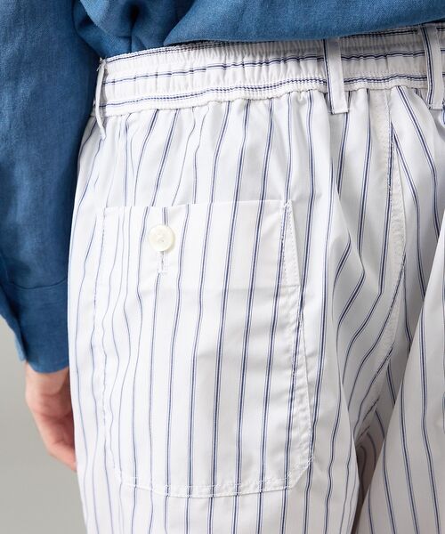 ABAHOUSE / アバハウス パンツ | ウェザークロス ストライプ イージーパンツ / ワイドパンツ【予約】 | 詳細8