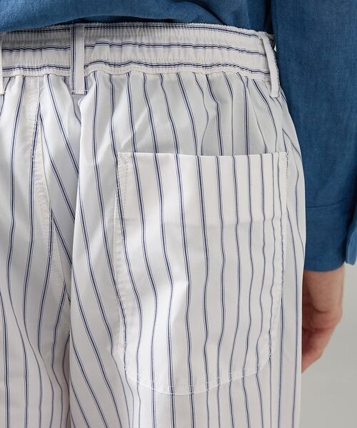 ABAHOUSE / アバハウス パンツ | ウェザークロス ストライプ イージーパンツ / ワイドパンツ【予約】 | 詳細9