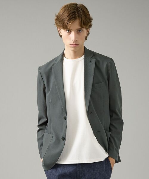 ABAHOUSE / アバハウス テーラードジャケット | 【セットアップ対応】SOLOTEX シアサッカー ジャケット / ストレッチ 通 | 詳細14