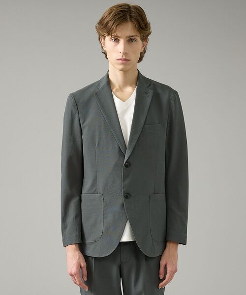 ABAHOUSE / アバハウス テーラードジャケット | 【セットアップ対応】SOLOTEX シアサッカー ジャケット / ストレッチ 通 | 詳細5