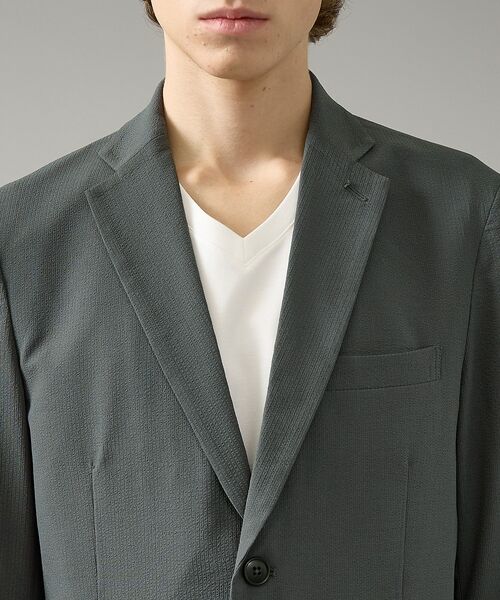 ABAHOUSE / アバハウス テーラードジャケット | 【セットアップ対応】SOLOTEX シアサッカー ジャケット / ストレッチ 通 | 詳細8