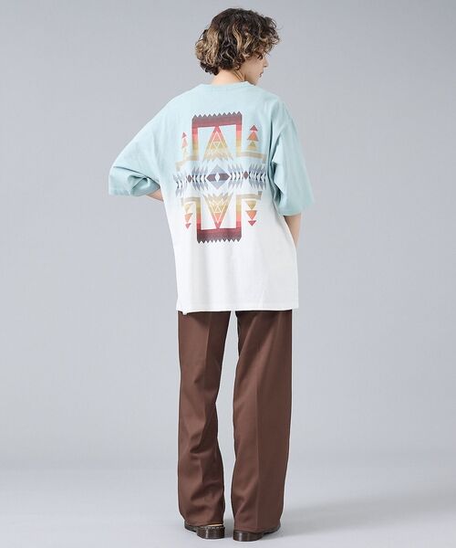 ABAHOUSE / アバハウス Tシャツ | 【PENDLETON/ペンドルトン】グラデーション ダイバックプリント Tシャツ | 詳細3